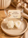 Lot de 2 Fondants en Cire de Soja — Parfum Fleur de Coton de Grasse