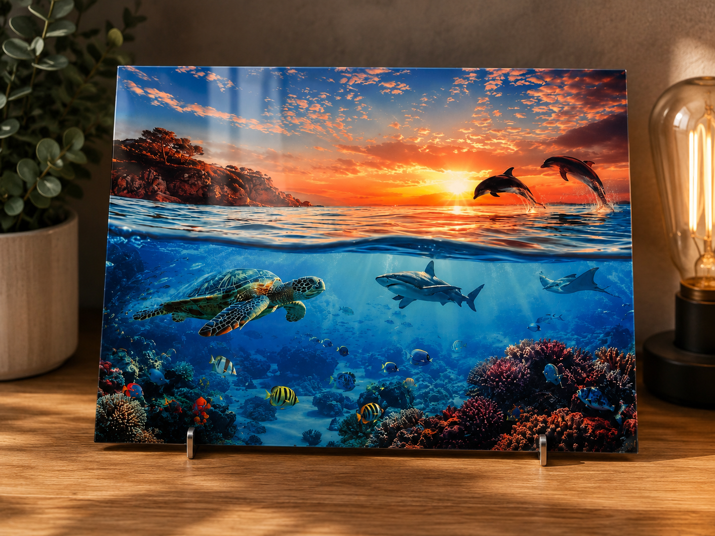 Plaque Aluminium « Paysage Mer » — 20x30 cm