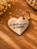 Porte-clefs acrylique gravé – Meilleure sœur du monde