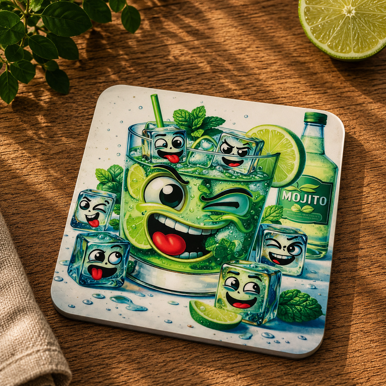 Dessous de Verre en Liège Humoristique – Mojito
