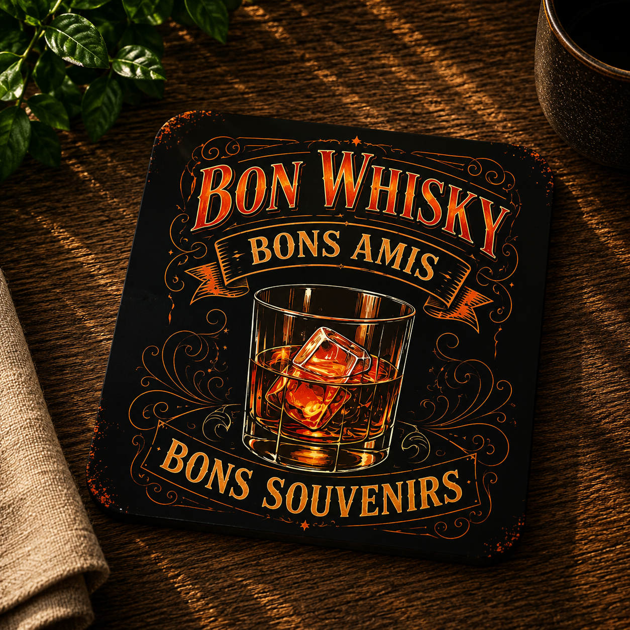 Dessous de Verre en Liège – "Whisky"