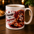 Tasse Humoristique – "Princesse mais Dangereuse"