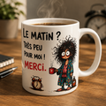 Tasse Humoristique – "Le matin ? Très peu pour moi"