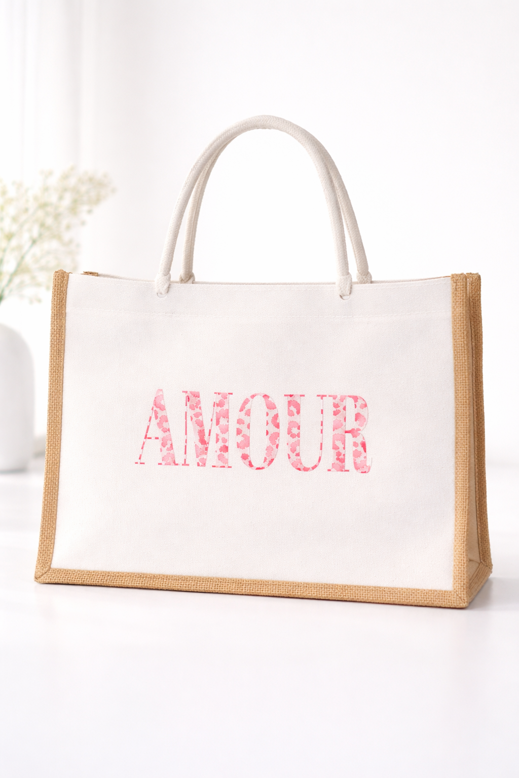 Sac en Toile de Jute « Amour »