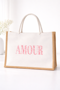Sac en Toile de Jute « Amour »