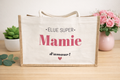Sac en Toile de Jute « Élue Super Mamie d’Amour »
