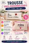 Trousse 100% Personnalisable - Sublimation & Thermocollant