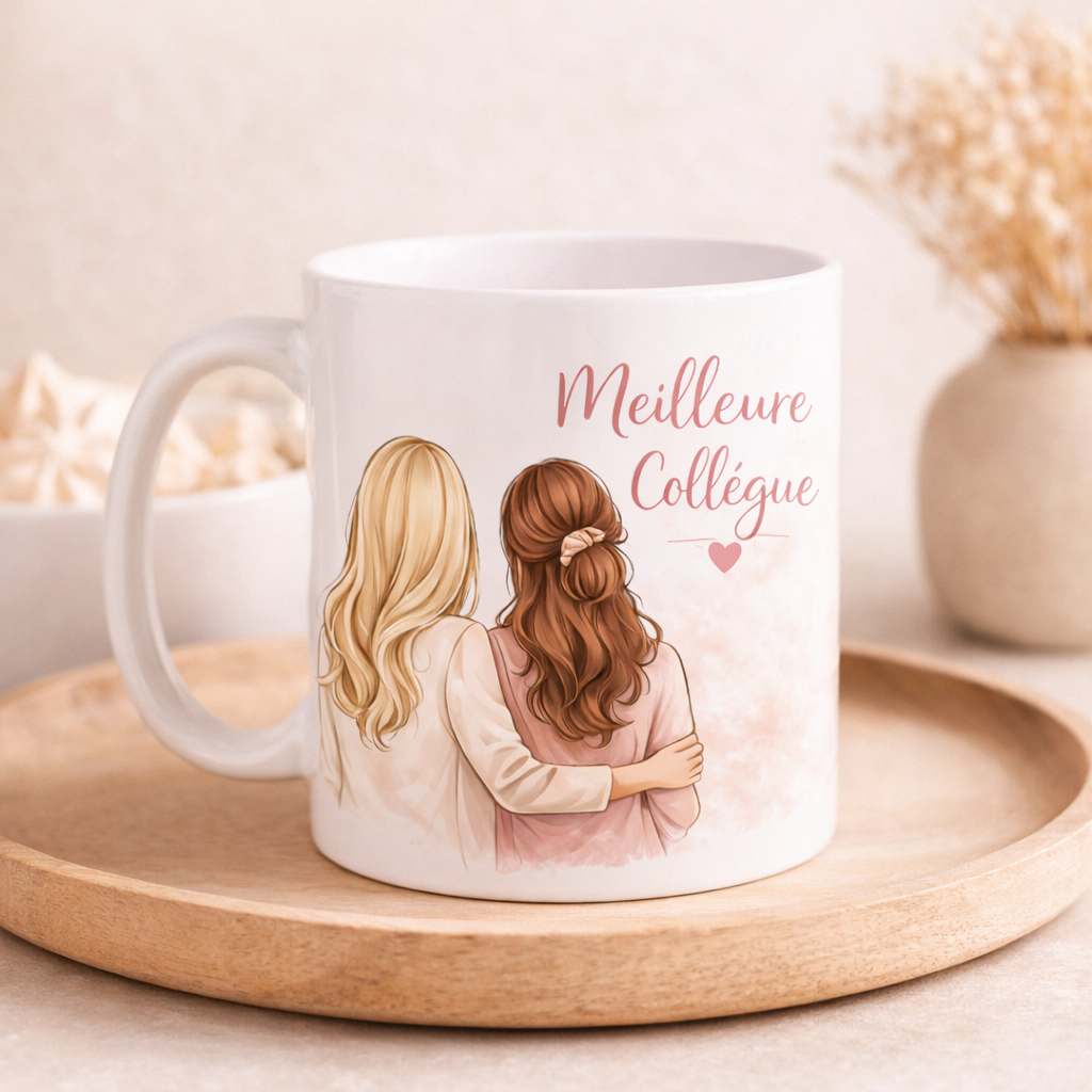 Tasse spéciale collègue 100% personnalisable