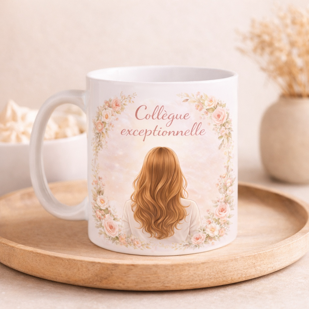 Tasse spéciale collègue 100% personnalisable