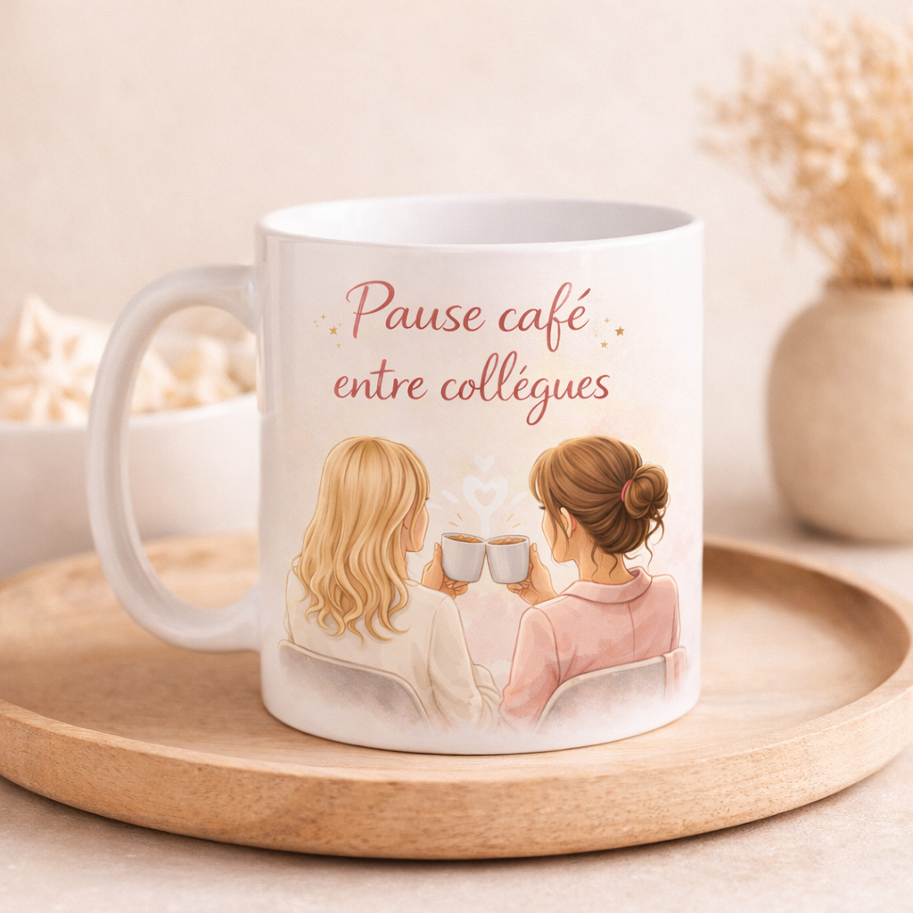 Tasse spéciale collègue 100% personnalisable